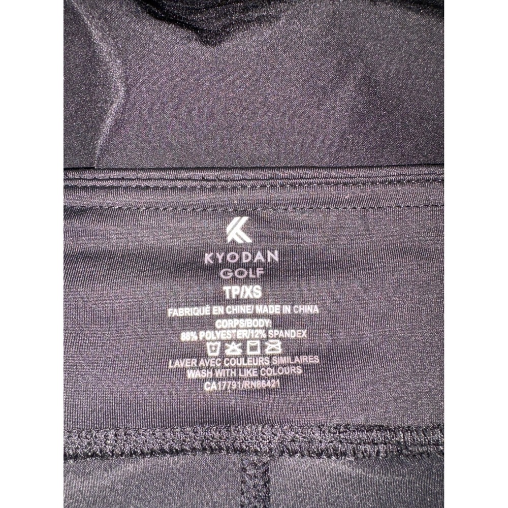 Kyodan Golf Womens Black Laser Cut Hem Active Skort Size XS TP Zip Pocket - Picture 8 of 8